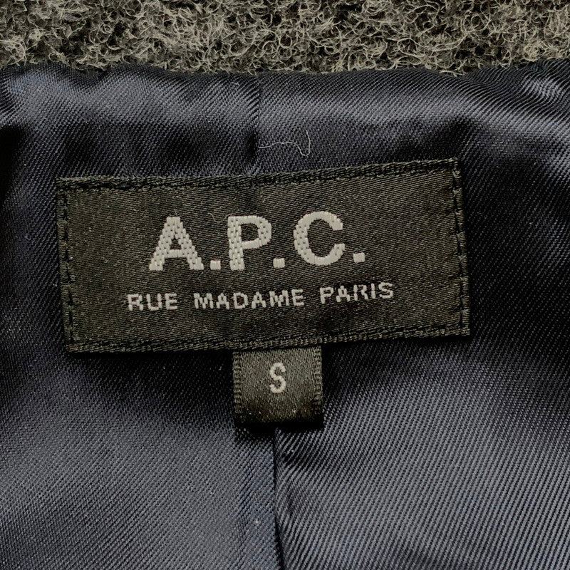 【中古品】【レディース】 A.P.C. アーペーセー MANTEAU GASTON WOOL-BLEND COAT マント ガストン ウール ブレンド コート アウター 141-260820-sa-01-tei サイズ：S-M カラー：グレー 万代Net店