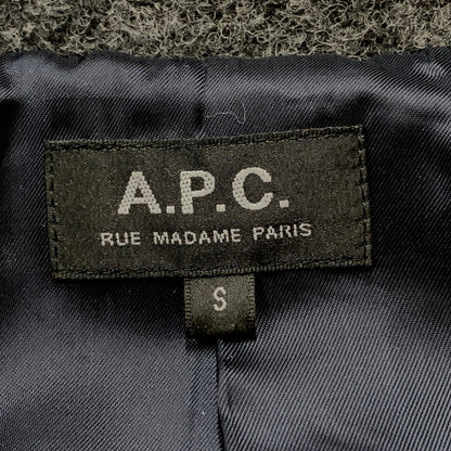 【中古品】【レディース】 A.P.C. アーペーセー MANTEAU GASTON WOOL-BLEND COAT マント ガストン ウール ブレンド コート アウター 141-260820-sa-01-tei サイズ：S-M カラー：グレー 万代Net店