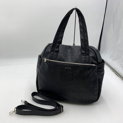 【中古品】【レディース】 ZUCCa ズッカ 2WAY EMBOSS BAG エンボスバッグ カバン ショルダーバッグ 188-260822-ss-01-teih カラー：ブラック 万代Net店
