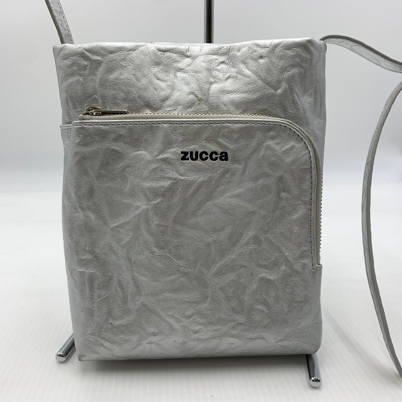 【中古品】【レディース】 ZUCCa ズッカ PO EMBOSS SHOULDER BAG エンボス ショルダーバッグ カバン 188-260822-ss-02-teih カラー：シルバー 万代Net店