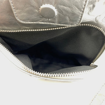 【中古品】【レディース】 ZUCCa ズッカ PO EMBOSS SHOULDER BAG エンボス ショルダーバッグ カバン 188-260822-ss-02-teih カラー：シルバー 万代Net店