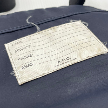 【現状渡し品】【メンズ】 A.P.C. アーペーセー TRECK BUM BAG トレック バム バッグ カバン 188-260817-sa-17-teih カラー：ネイビー 万代Net店