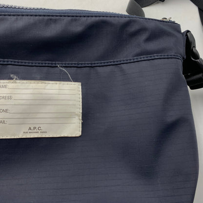【中古品】【メンズ】 A.P.C. アーペーセー TRECK BUM BAG トレック バムバッグ カバン ショルダーバッグ 188-260822-ss-05-teih サイズ：M カラー：ネイビー 万代Net店