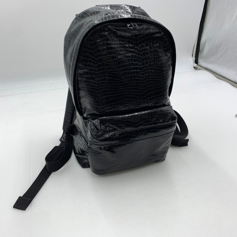 【中古品】【メンズ】 COMME des GARCONS コムデギャルソン 18AW PU LEATHER BACKPACK GB-K202 レザーバックパック カバン リュック 188-260822-ss-03-teih カラー：ブラック 万代Net店