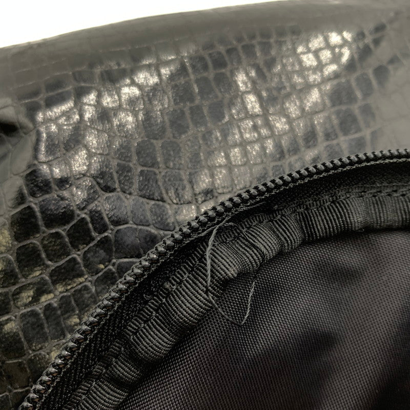 【中古品】【メンズ】 COMME des GARCONS コムデギャルソン 18AW PU LEATHER BACKPACK GB-K202 レザーバックパック カバン リュック 188-260822-ss-03-teih カラー：ブラック 万代Net店