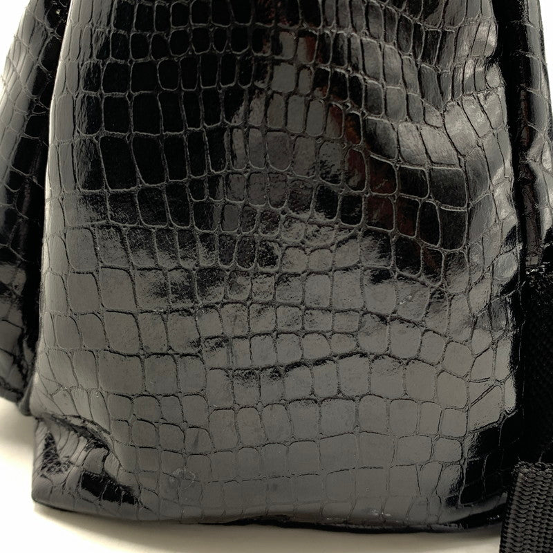 【中古品】【メンズ】 COMME des GARCONS コムデギャルソン 18AW PU LEATHER BACKPACK GB-K202 レザーバックパック カバン リュック 188-260822-ss-03-teih カラー：ブラック 万代Net店