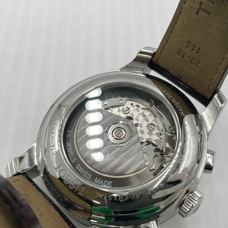 【中古品】【メンズ】 TISSOT ティソ T-CLASSIC LE LOCLEVALJOUX T006.414.36.443.00 Tクラシック ル・ロックル バルジュー 腕時計 クロノグラフ自動巻き 197-260820-yo-11-teih カラー：シルバー 万代Net店
