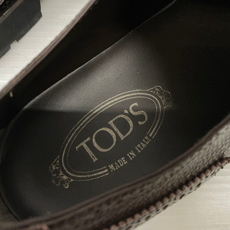 【中古品】【メンズ】 TOD'S トッズ WING TIP ウイングチップ シューズ 革靴 164-261029-yo-08-teih サイズ：8 カラー：ブラウン 万代Net店