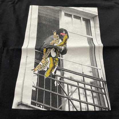 【中古品】【メンズ】 SUPREME シュプリーム × ANTI HERO アンチ ヒーロー 20AW BALCONY TEE 2020秋冬 バルコニー Tシャツ 半袖 トップス 149-260817-sa-07-teih サイズ：L カラー：ブラック 万代Net店
