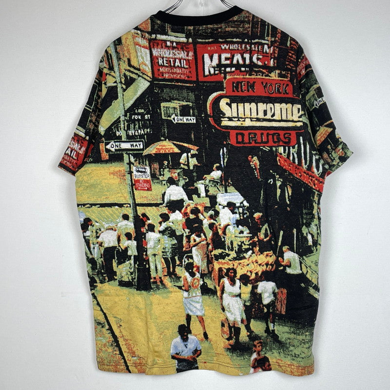 【中古品】【メンズ】 SUPREME シュプリーム 20AW STREET SCENE JACQUARD TOP 2020年秋冬 ストリート シーン ジャカード トップ 半袖 トップス 149-260817-sa-06-teih サイズ：L カラー：総柄 万代Net店