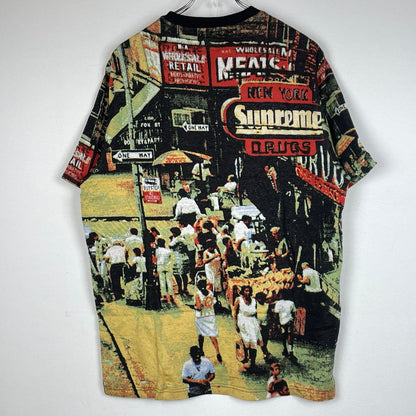 【中古品】【メンズ】 SUPREME シュプリーム 20AW STREET SCENE JACQUARD TOP 2020年秋冬 ストリート シーン ジャカード トップ 半袖 トップス 149-260817-sa-06-teih サイズ：L カラー：総柄 万代Net店