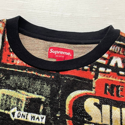 【中古品】【メンズ】 SUPREME シュプリーム 20AW STREET SCENE JACQUARD TOP 2020年秋冬 ストリート シーン ジャカード トップ 半袖 トップス 149-260817-sa-06-teih サイズ：L カラー：総柄 万代Net店