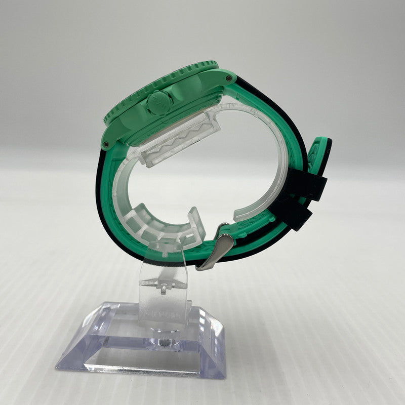 【中古品】【メンズ】 BLANCPAIN ブランパン × SWATCH スウォッチ 別注コラボ FIFTY FATHOMS INDIAN OCEAN フィフティファゾムス インディアンオーシャン 腕時計 自動巻き 197-260820-yo-12-teih カラー：グリーン 万代Net店