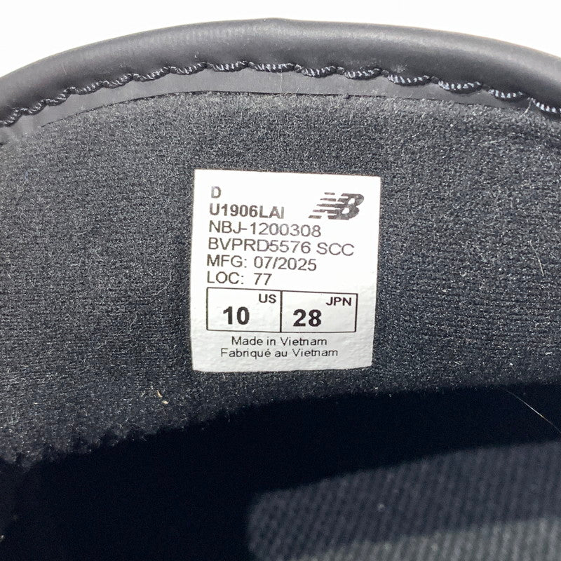 【中古品】【メンズ】 NEW BALANCE ニューバランス 1906L BLACK BLACKTOP PHANTOM ローファー スニーカー 靴 シューズ 164-260829-ko-12-tei サイズ：28cm カラー：ブラック 万代Net店