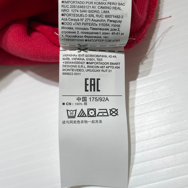 【中古品】【メンズ】 YEEZY イージー × GAP ギャップ 別注 コラボ PERFECT DOUBLE LAYER HOODIE S/701377-03 パーフェクト ダブル レイヤー フーディ トップス プルオーパーパーカー 142-260820-ko-12-teih サイズ：S カラー：レッド 万代Net店