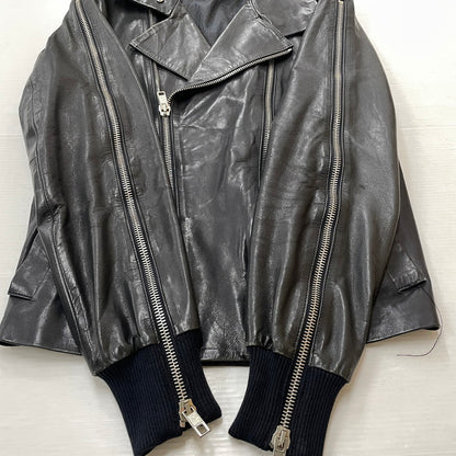 【中古品】【メンズ】 DIESEL BLACK GOLD ディーゼル ブラック ゴールド RAMU LEATHER DOUBLE RIDERS JACKET ラム レザー ダブル ライダース ジャケット アウター 141-260817-sa-04-teih サイズ：46 カラー：ブラック 万代Net店