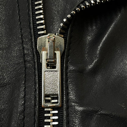 【中古品】【メンズ】 DIESEL BLACK GOLD ディーゼル ブラック ゴールド RAMU LEATHER DOUBLE RIDERS JACKET ラム レザー ダブル ライダース ジャケット アウター 141-260817-sa-04-teih サイズ：46 カラー：ブラック 万代Net店