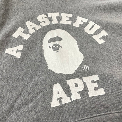 【中古品】【メンズ】 A BATHING APE ア ベイシング エイプ × JJJOUND ジョウンド RELAXED CLASSIC COLLEGE PULLOVER HOODIE リラックスド クラシック カレッジ プルーオーバー フーディー パーカー 140-260817-sa-10-teih サイズ：XL カラー：グレー 万代Net店
