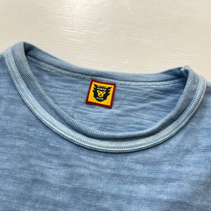 【中古品】【メンズ】 HUMANMADE ヒューマンメイド INDIGO LOGO TEE インディゴ ロゴ Ｔシャツ 半袖 トップス 142-260817-sa-05-teih サイズ：XL カラー：ブルー 万代Net店