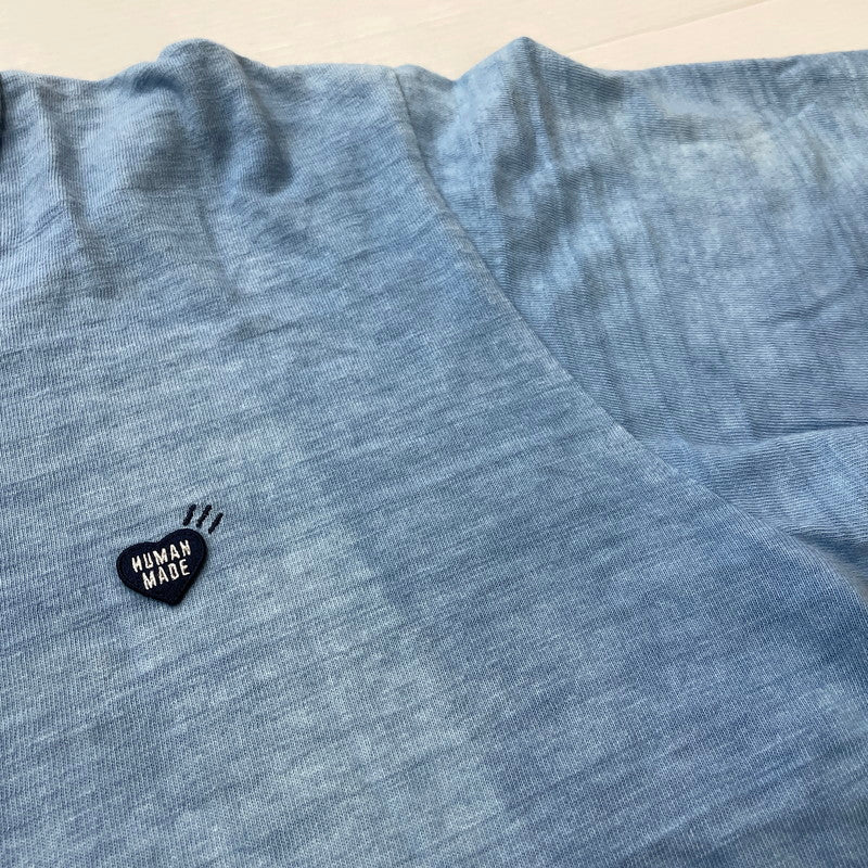 【中古品】【メンズ】 HUMANMADE ヒューマンメイド INDIGO LOGO TEE インディゴ ロゴ Ｔシャツ 半袖 トップス 142-260817-sa-05-teih サイズ：XL カラー：ブルー 万代Net店