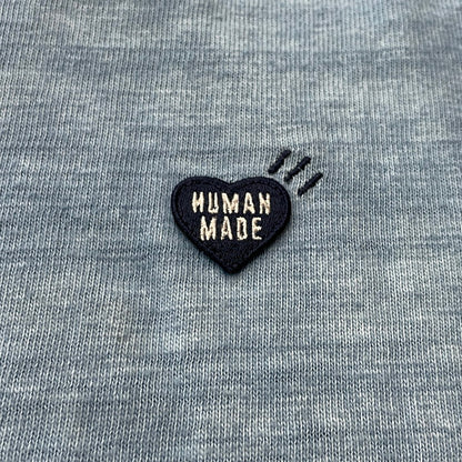 【中古品】【メンズ】 HUMANMADE ヒューマンメイド INDIGO LOGO TEE インディゴ ロゴ Ｔシャツ 半袖 トップス 142-260817-sa-05-teih サイズ：XL カラー：ブルー 万代Net店