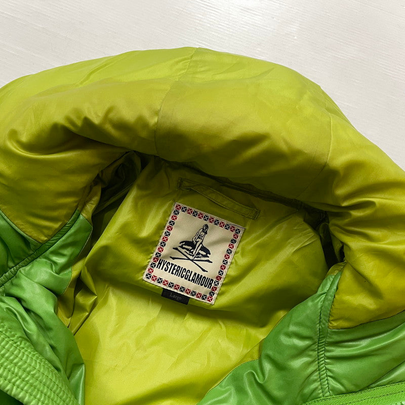 【現状渡し品】【メンズ】 HYSTERIC GLAMOUR ヒステリック グラマー PRIMALOFT PUFFER JACKET 0223AB15 プリマロフト パファー ジャケット アウター 140-260817-sa-01-teih サイズ：L カラー：グリーン 万代Net店