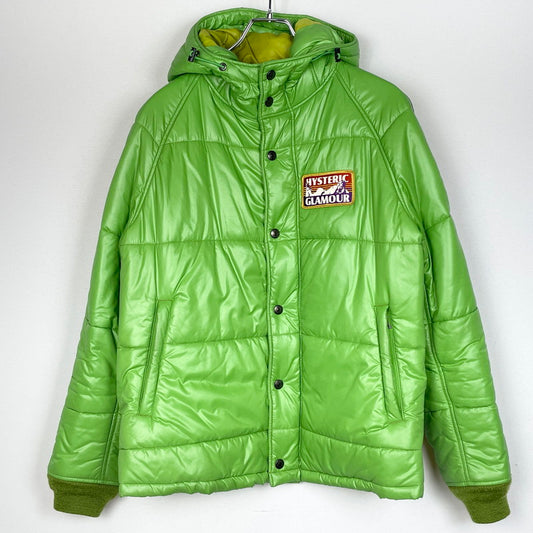 【現状渡し品】【メンズ】 HYSTERIC GLAMOUR ヒステリック グラマー PRIMALOFT PUFFER JACKET 0223AB15 プリマロフト パファー ジャケット アウター 140-260817-sa-01-teih サイズ：L カラー：グリーン 万代Net店