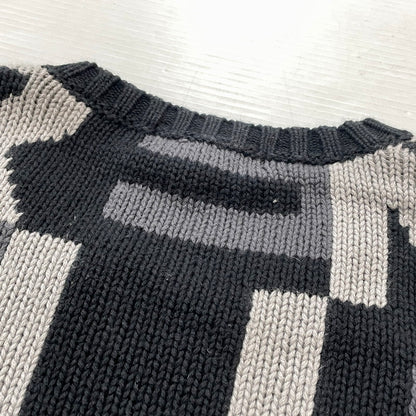 【中古品】【メンズ】 SUPREME シュプリーム 18AW LETTERS SWEATER 2018年秋冬 レターズ セーター 長袖 トップス 149-260817-sa-08-teih サイズ：M カラー：ブラック 万代Net店