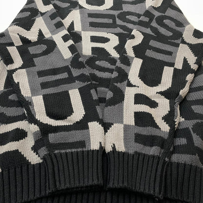 【中古品】【メンズ】 SUPREME シュプリーム 18AW LETTERS SWEATER 2018年秋冬 レターズ セーター 長袖 トップス 149-260817-sa-08-teih サイズ：M カラー：ブラック 万代Net店