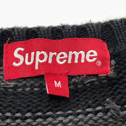 【中古品】【メンズ】 SUPREME シュプリーム 18AW LETTERS SWEATER 2018年秋冬 レターズ セーター 長袖 トップス 149-260817-sa-08-teih サイズ：M カラー：ブラック 万代Net店