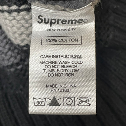 【中古品】【メンズ】 SUPREME シュプリーム 18AW LETTERS SWEATER 2018年秋冬 レターズ セーター 長袖 トップス 149-260817-sa-08-teih サイズ：M カラー：ブラック 万代Net店
