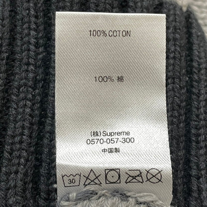 【中古品】【メンズ】 SUPREME シュプリーム 18AW LETTERS SWEATER 2018年秋冬 レターズ セーター 長袖 トップス 149-260817-sa-08-teih サイズ：M カラー：ブラック 万代Net店