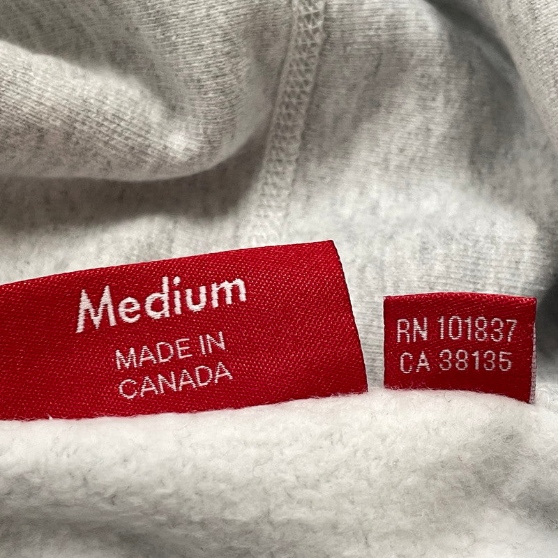 【中古品】【メンズ】 SUPREME シュプリーム 18AW CLASSIC SCRIPT HOODED SWEAT SHIRT 2018年秋冬 スクリプト クラシック フーデッド スウェット シャツ 長袖 トップス パーカー 149-260817-sa-12-teih サイズ：M カラー：グレー 万代Net店