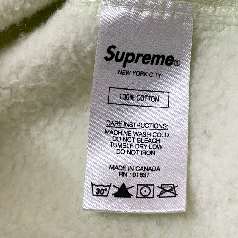 【現状渡し品】【メンズ】 SUPREME シュプリーム 21AW ARABICLOGO HOODED SWEATSHIRT 2021年秋冬 アラビックロゴ フーデッド スウェットシャツ 長袖 トップス パーカー 149-260817-sa-11-teih サイズ：L カラー：グリーン系 万代Net店