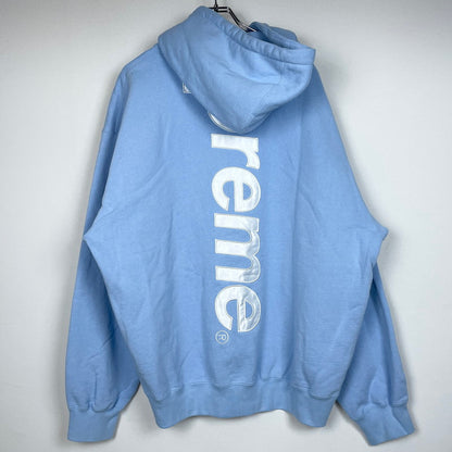 【中古品】【メンズ】 SUPREME シュプリーム 24AW SATIN APPLIQUE HOODED SWEATSHIRT 2024年秋冬 サテン アップリケ フーデッド スウェットシャツ 長袖 トップス パーカー 149-260817-sa-14-teih サイズ：XL カラー：ブルー 万代Net店