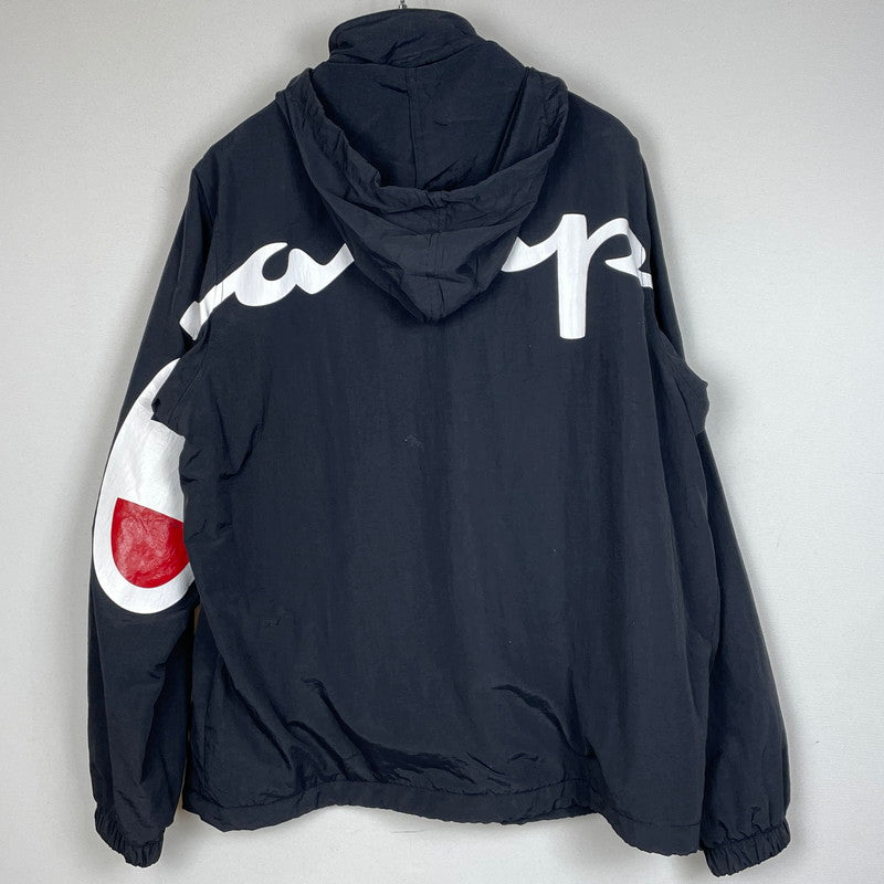 【中古品】【メンズ】 SUPREME シュプリーム × CHAMPION チャンピオン 18SS TRACK JACKET 2018年春夏 トラック ジャケット アウター 149-260817-sa-02-teih サイズ：M カラー：ブラック 万代Net店