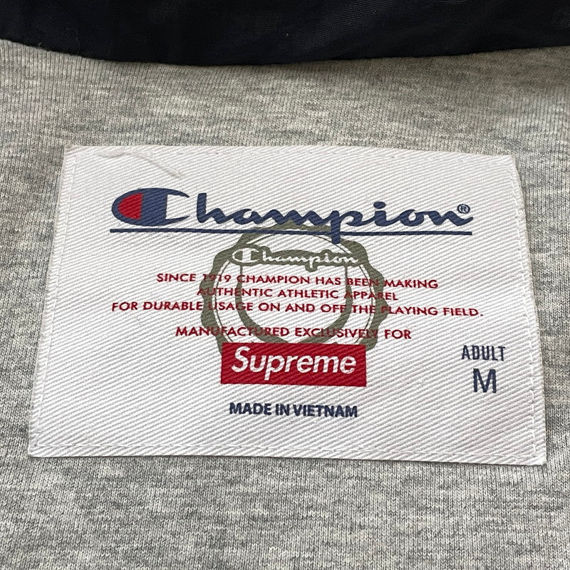 【中古品】【メンズ】 SUPREME シュプリーム × CHAMPION チャンピオン 18SS TRACK JACKET 2018年春夏 トラック ジャケット アウター 149-260817-sa-02-teih サイズ：M カラー：ブラック 万代Net店