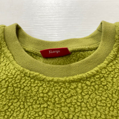 【中古品】【メンズ】 SUPREME シュプリーム 17AW POLARTECH DEEPPILE CREWNECK 2017年秋冬 ポーラテック ディープパイル クルーネック 長袖 トップス 149-260817-sa-09-teih サイズ：XL カラー：グリーン 万代Net店