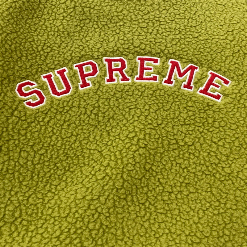 【中古品】【メンズ】 SUPREME シュプリーム 17AW POLARTECH DEEPPILE CREWNECK 2017年秋冬 ポーラテック ディープパイル クルーネック 長袖 トップス 149-260817-sa-09-teih サイズ：XL カラー：グリーン 万代Net店