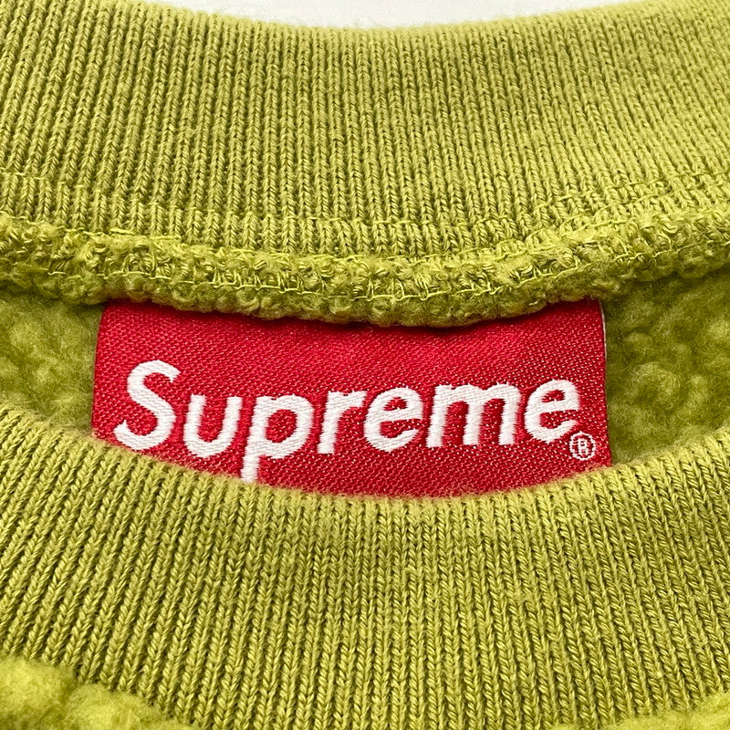 【中古品】【メンズ】 SUPREME シュプリーム 17AW POLARTECH DEEPPILE CREWNECK 2017年秋冬 ポーラテック ディープパイル クルーネック 長袖 トップス 149-260817-sa-09-teih サイズ：XL カラー：グリーン 万代Net店