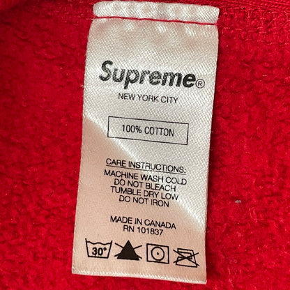 【現状渡し品】【メンズ】 SUPREME シュプリーム 19AW BANDANA BOXLOGO HOODED SWEATSHIRT 2019年秋冬 バンダナ ボックスロゴ フーデッド スウェットシャツ 長袖 トップス パーカー 149-260817-sa-15-teih サイズ：XL カラー：レッド 万代Net店