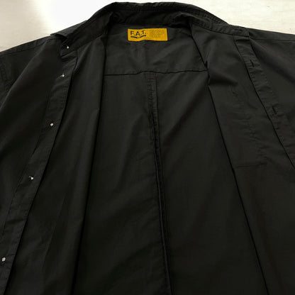 【中古品】【メンズ】 FAT エフエーティー GIGACROP S/S SHIRT F32511-SH24-AB ギガクロップ ショートスリーブシャツ 半袖トップス 142-260826-ss-08-teih サイズ：FAT カラー：ブラック 万代Net店