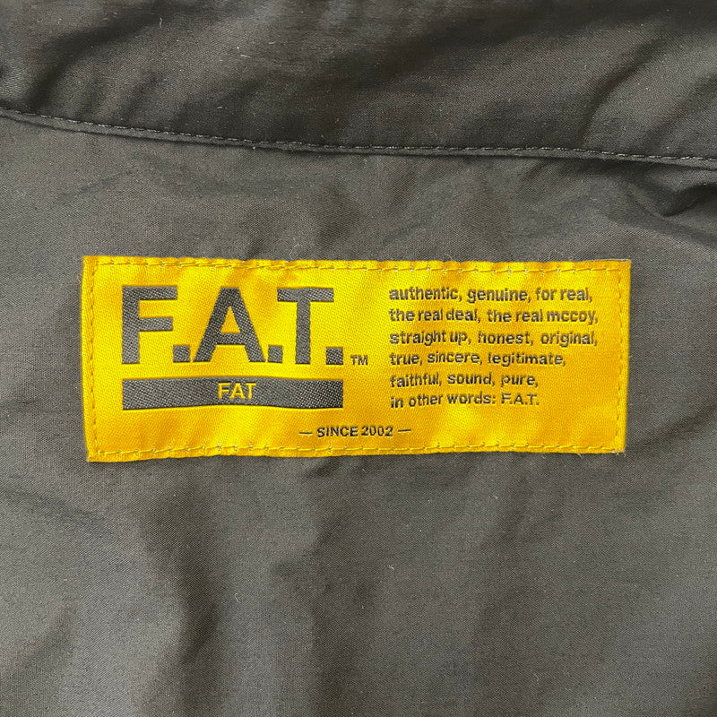 【中古品】【メンズ】 FAT エフエーティー GIGACROP S/S SHIRT F32511-SH24-AB ギガクロップ ショートスリーブシャツ 半袖トップス 142-260826-ss-08-teih サイズ：FAT カラー：ブラック 万代Net店