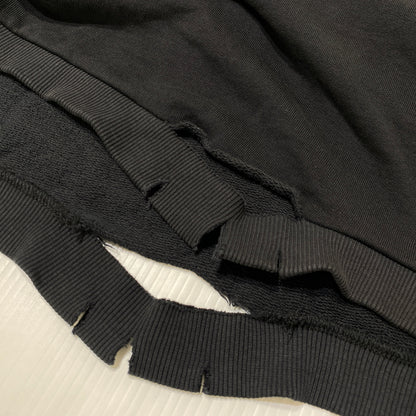 【中古品】【メンズ】 FIRST AID TO THE INJURED ファースト エイド トゥ ザ インジュアード DAMAGE S/S SWEAT ダメージ ショートスリーブ スウェット 半袖 トップス トレーナー 141-260824-sa-18-tei サイズ：4 カラー：ブラック 万代Net店
