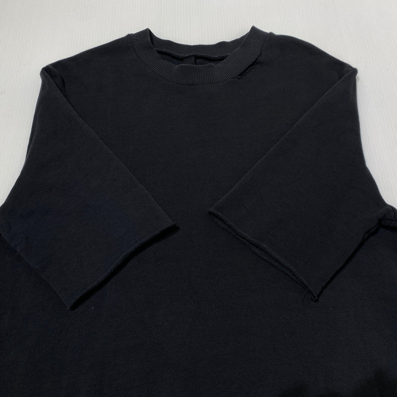 【中古品】【メンズ】 FIRST AID TO THE INJURED ファースト エイド トゥ ザ インジュアード DAMAGE S/S SWEAT ダメージ ショートスリーブ スウェット 半袖 トップス トレーナー 141-260824-sa-18-tei サイズ：4 カラー：ブラック 万代Net店