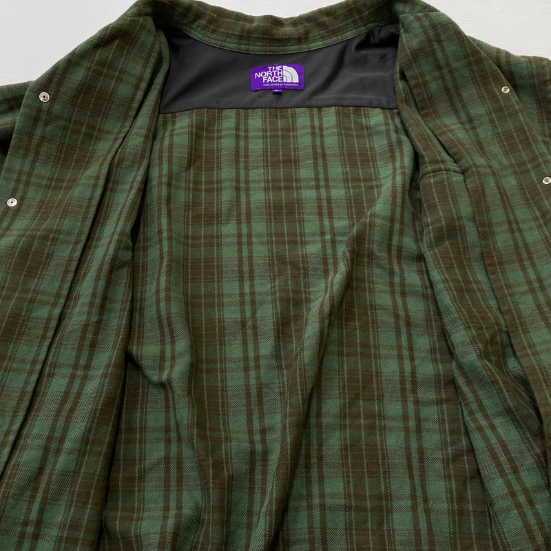 【中古品】【メンズ】 THE NORTH FACE PURPLE LABEL ザノースフェイス パープル レーベル FLANNEL PLAID FIELD SHIRT NT3266N フランネル シャツ 144-260819-sa-06-teih サイズ：XL カラー：グリーンチェック 万代Net店