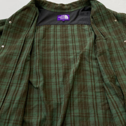 【中古品】【メンズ】 THE NORTH FACE PURPLE LABEL ザノースフェイス パープル レーベル FLANNEL PLAID FIELD SHIRT NT3266N フランネル シャツ 144-260819-sa-06-teih サイズ：XL カラー：グリーンチェック 万代Net店