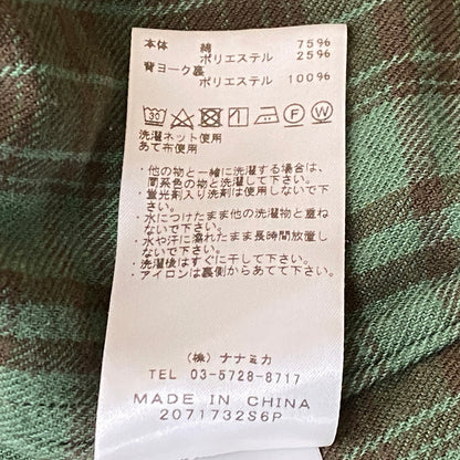 【中古品】【メンズ】 THE NORTH FACE PURPLE LABEL ザノースフェイス パープル レーベル FLANNEL PLAID FIELD SHIRT NT3266N フランネル シャツ 144-260819-sa-06-teih サイズ：XL カラー：グリーンチェック 万代Net店