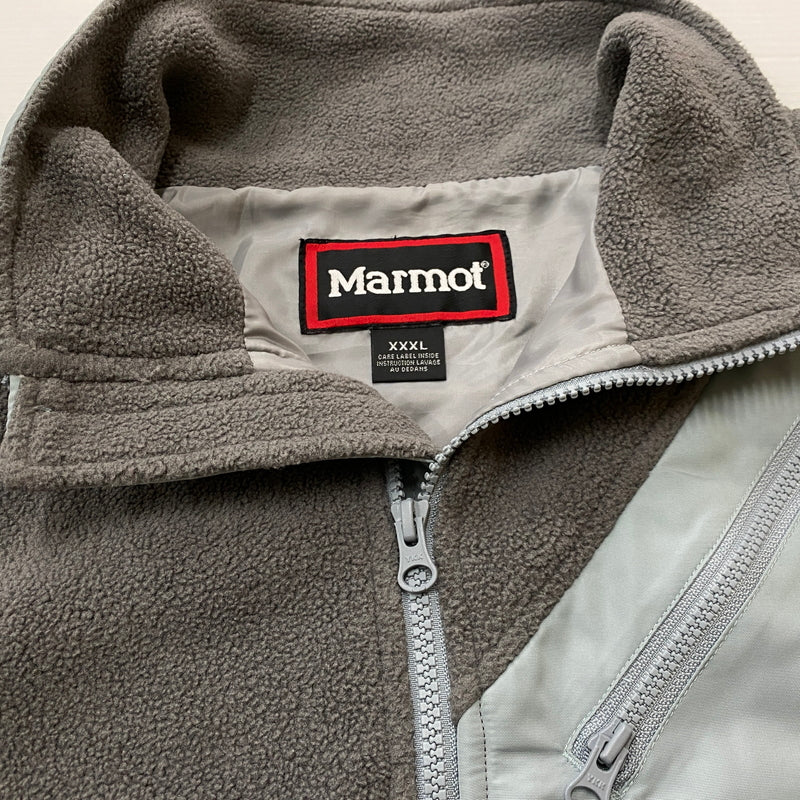 【中古品】【メンズ】 MARMOT マーモット× THE APARTMENT ジ アパートメント 別注コラボ 90's FLEECE JACKET TOUQJL39 90年代 フリース ジャケット アウター 144-260819-sa-12-teih サイズ：XXXL カラー：ブルーグレー 万代Net店