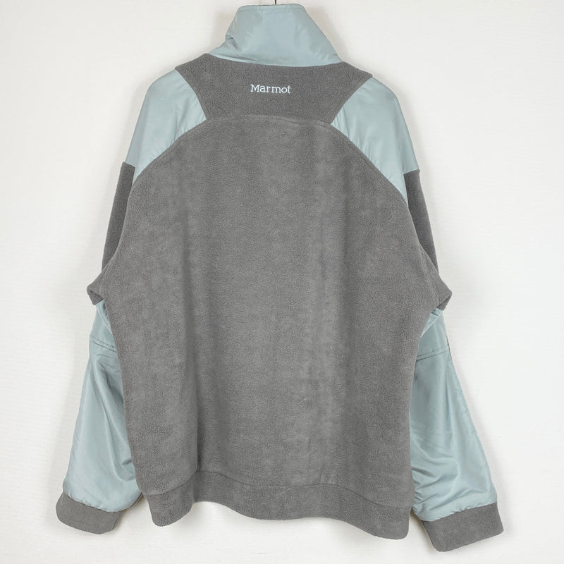 【中古品】【メンズ】 MARMOT マーモット× THE APARTMENT ジ アパートメント 別注コラボ 90's FLEECE JACKET TOUQJL39 90年代 フリース ジャケット アウター 144-260819-sa-12-teih サイズ：XXXL カラー：ブルーグレー 万代Net店